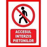 placuta accesul interzis pietonilor